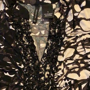 Ladies dressy camo print blouse